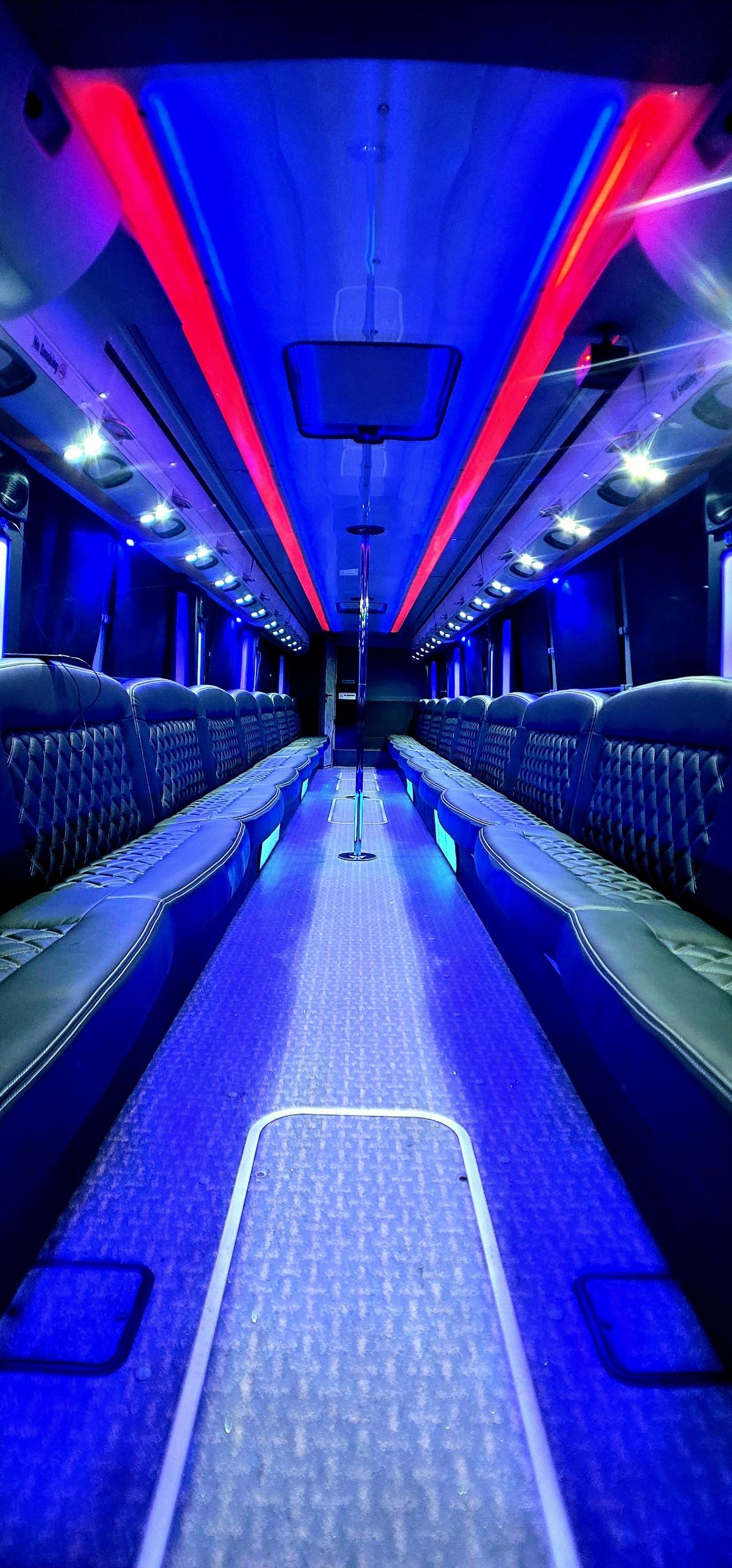 50 Passengers Boston Party Bus with bathroom