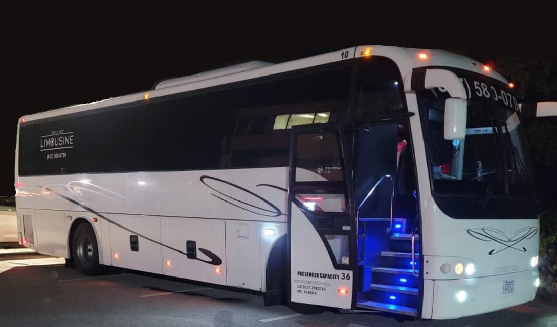 Boston Party Bus Rentals 36 Passengers with bathroom